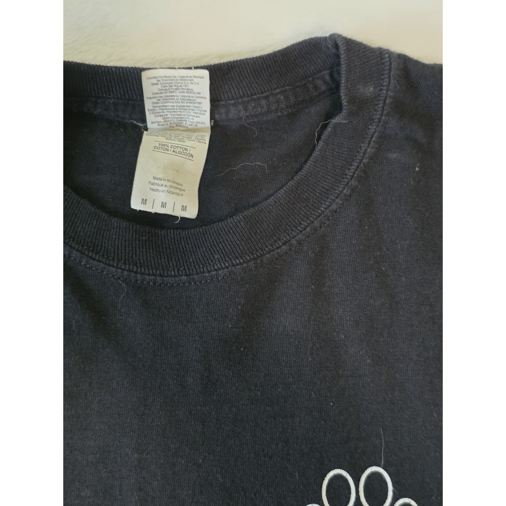 PAWZ Saves the Dogs Women Medium Dog Mom Black Speck Paw Print Long Sleeve Shirt - Picture 6 of 6